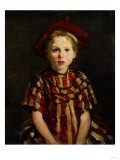 Little Girl in Red Stripes, 1910 Reproduction procédé giclée par Robert Henri