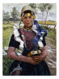 Marken Peasant Girl Giclee Print by George Hitchcock