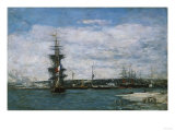 Le Port Du Havre, Circa 1864-1866 Lámina giclée por Eugène Boudin Le Port Du Havre, Circa 1864-1866 Lámina giclée por Eugène Boudin