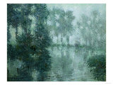 Mist on the River in Winter, 1919 Lámina giclée por Eugène Boudin Mist on the River in Winter, 1919 Lámina giclée por Eugène Boudin