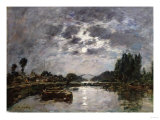 Moonlight, 1891 Giclee Print by Eugène Boudin