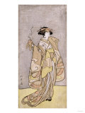 A Full-Length Portrait of the Actor Ichikawa Monnosuke II reproduction procédé giclée par Chokosai Eisho 