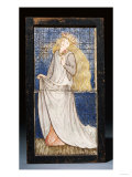 A Morris and Co. Two Tiled Panel of a Medieval Maiden Decorated by Lucy Faulkner (1839-1910) Giclee Print by Alvar Aalto