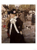 Boulevard Des Italiens, Paris Giclee Print by Mary Cassatt