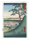 Original Fuji, Meguro', from the Series 'One Hundred Views of Famous Places in Edo' reproduction procédé giclée par Ando Hiroshige