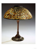A Rare 'Pebble' Leaded Glass, Stone and Bronze Table Lamp Giclee-trykk av Guiseppe Barovier