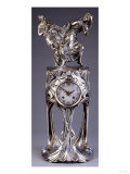 An Art Nouveau Silver-Patinated Bronze Clock Cast from Models, 1899 Giclee Print by Alvar Aalto