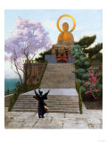 Japanese Imploring a Divinity Giclee Print by Filipo Or Frederico Bartolini