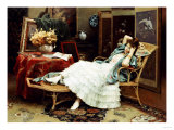 Repose, 1888 reproduction procédé giclée par Julius Leblanc Stewart