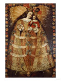 The Virgin of Pomata with a Rosary. Virgen De Pomata Con Rosario, 18th Century Giclee Print by Jose Agustin Arrieta