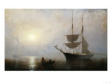 Ship in a Fog off Ten Pound Island, Gloucester Giclee Print by Jean-Baptiste-Camille Corot