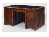 An Oak Kneehole Desk by A.W.N Pugin (1812-1852) Giclee Print by Alvar Aalto