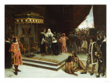 Columbus Before the Spanish Court after His Return from the Americas, 1894 Giclee Print by Jose Agustin Arrieta