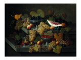 Still Life of Fruit, Circa 1854 Lámina giclée por Hendrik Avercamp