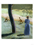 Workers in a Field at Kandern, Painted in July 1907 Giclee Print by Edgar Degas
