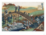 Autumn Maple Leaves on the Tsutaya River, Circa 1839 reproduction procédé giclée par Chokosai Eisho 