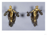 A Pair of Parcel Gilt Bronze Wall Sconces, Circa 1900 Lámina giclée por Franz Arthur Bischoff