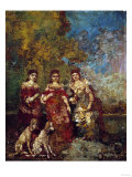 Three Women in the Park Giclee-trykk av Alfred Thompson Bricher Three Women in the Park Giclee-trykk av Alfred Thompson Bricher