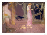 Sleeping Beauty: the Princess Pricks Her Finger reproduction procédé giclée par Carl Frederic Aagaard