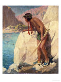 Le chasseur reproduction procédé giclée par Eanger Irving Couse
