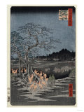 New Year's Eve Foxfires at the Nettle Tree, Oji', from the Series, 'One Hundred Famous Views of Edo reproduction procédé giclée par Hashiguchi Goyo