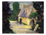 The Village Path, 1890 reproduction procédé giclée par Eugène Boudin
