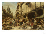 The Market Place, 1862 Giclee Print by Leon Bakst