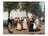 The Promenade Park reproduction procédé giclée par Alfred Thompson Bricher