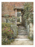 Under the Old Malthouse, Hambledon, Surrey Giclee Print by Helen Allingham