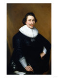 Portrait of a Gentleman Wearing a Black Costume with a White Ruff, 1630 Giclee Print by Jan Brueghel the Elder