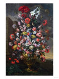 Lilies, Tulips, Carnations, Peonies, Convolvuli and Other Flowers, 1718 Giclee Print by Sir William Beechey