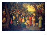 The Preaching of Saint John the Baptist Lámina giclée por Hendrik Avercamp