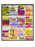 A Selection of British Concert Posters, 1960s Reproduction procédé giclée