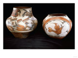 Two Zia Polychrome Jars Giclee Print