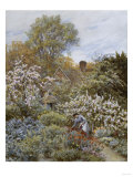 A Garden in Spring Giclee Print by Helen Allingham