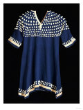 A Hunkpapa Sioux Girl's Dress of Blue Wool Cloth Trimed with Cowrie Giclee Print