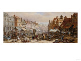 Market Day, Ashbourne, Near Derby Giclee Print by John Brett
