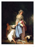 The Bather Surprised Giclee-trykk av Joseph Bail