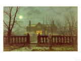 Lady in a Garden by Moonlight, 1882 Giclee Print by Sir Lawrence Alma-Tadema
