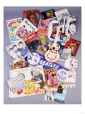 A Selection of Beatles Memorabilia, 1960s Giclee Print