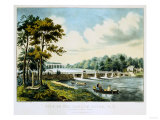 View on the Harlem River, N.Y., the Highbridge in the Distance, 1852 Giclee Print by Mary Cassatt View on the Harlem River, N.Y., the Highbridge in the Distance, 1852 Giclee Print by Mary Cassatt