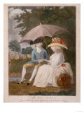 The Best Shelter, Under the Banner of Love, English School, Coloured Mezzotint, 1787 Giclee Print by John Corbet Anderson