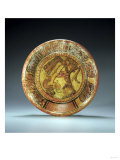 A Mayan Polychrome Tripod Plate Depicting the Head of a Dignitary, Circa A.D. 550, 950 Giclee Print