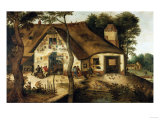 The Auberge Saint-Michel Lámina giclée por Hendrik Avercamp
