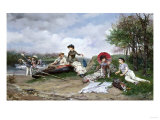 The Picnic, 1880 Lámina giclée por Eugène Boudin The Picnic, 1880 Lámina giclée por Eugène Boudin