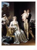 The Contented Family Lámina giclée por Cristofano Allori