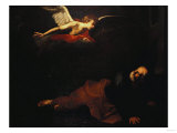 The Angel Appearing to Saint Peter Giclee-trykk av Arnold Boonen