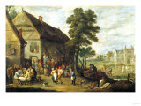 A View of Rhenen, 1636 Giclee-trykk av Joseph Bail