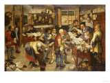 The Payment of the Tithe, 1619 reproduction procédé giclée par Herri Met De Bles