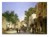 An Arab Street Scene, 1872 Giclee-trykk av Sir William Beechey